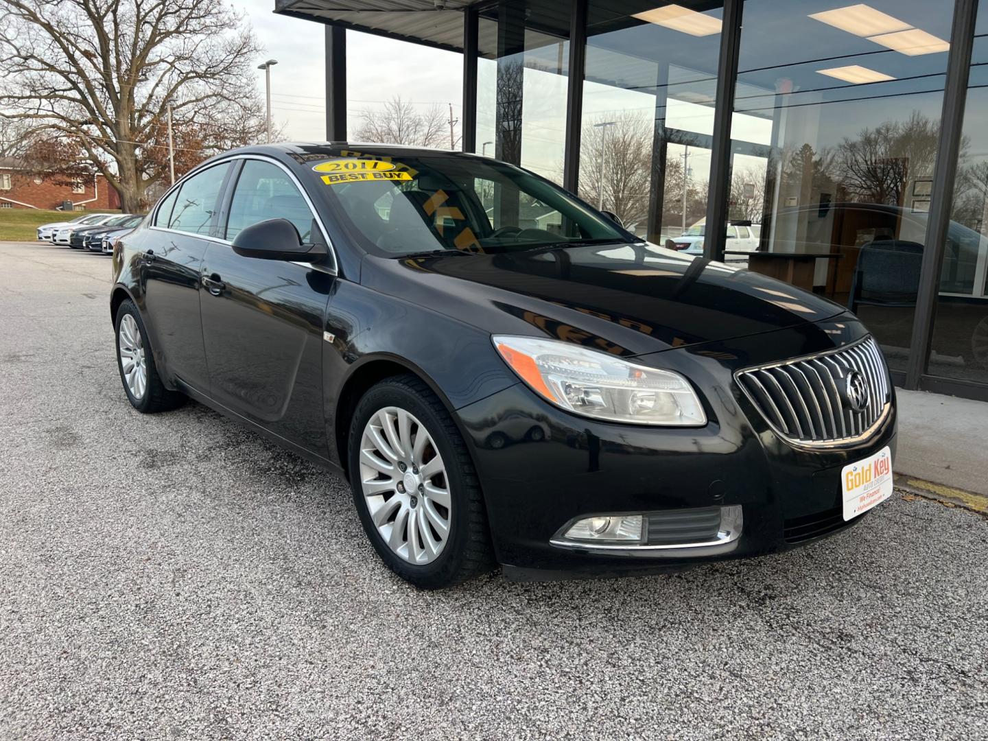 2011 Carbon Black Metalli Buick Regal CXL - 6XL (W04GU5GC6B1) with an 2.4L L4 DOHC 16V engine, 6-Speed Automatic transmission, located at 1633 W Kimberly, Davenport, IA, 52806, (563) 323-5341, 41.559456, -90.598732 - Photo#1